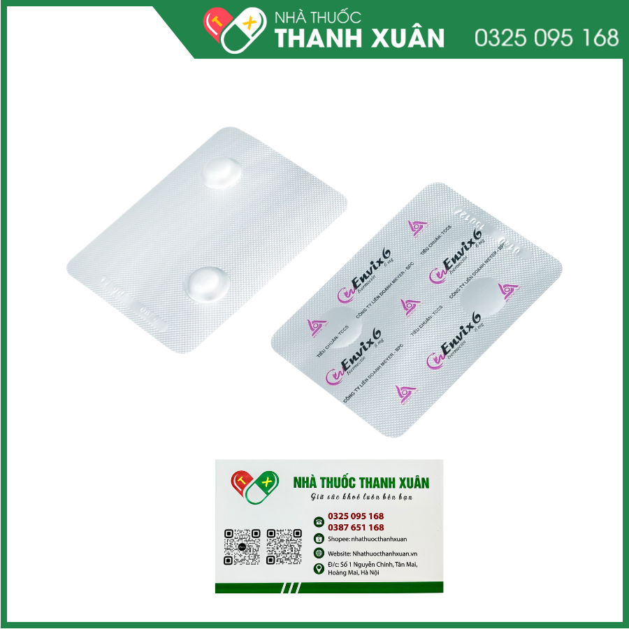 Envix 6 trị giun chỉ Onchocerca do ấu trùng giun chỉ Onchocerca volvulus, giun lươn ở ruột